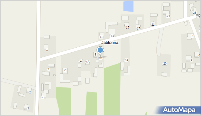 Jabłonna, Spacerowa, 10, mapa Jabłonna