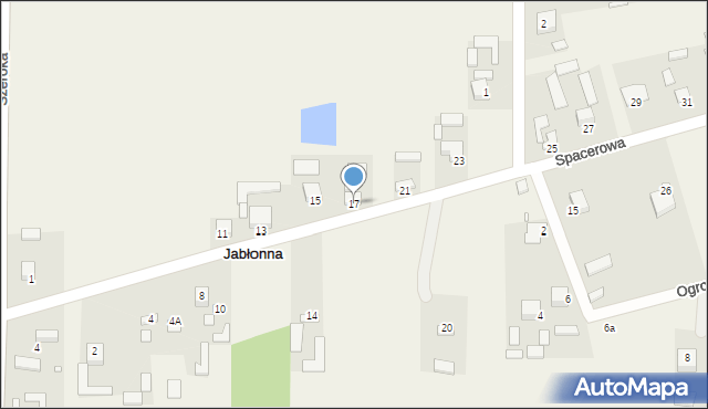 Jabłonna, Spacerowa, 17, mapa Jabłonna