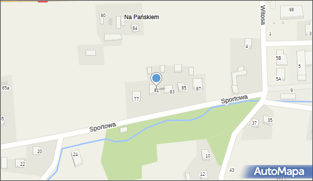 Jadowniki, Sportowa, 81, mapa Jadowniki