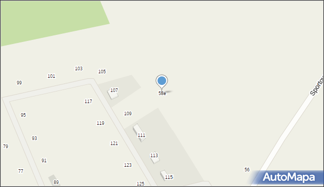 Janczewo, Sportowa, 58e, mapa Janczewo