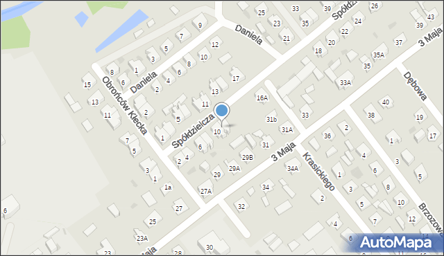 Janowiec Wielkopolski, Spółdzielcza, 12, mapa Janowiec Wielkopolski