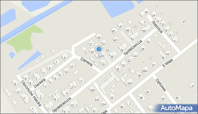 Janowiec Wielkopolski, Spółdzielcza, 23, mapa Janowiec Wielkopolski