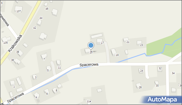 Januszowice, Spacerowa, 15, mapa Januszowice