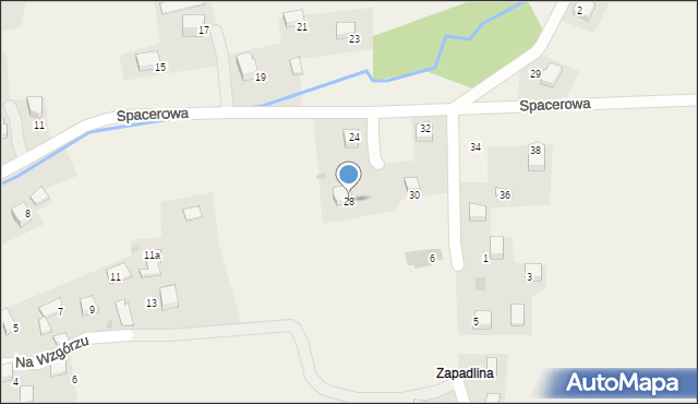 Januszowice, Spacerowa, 28, mapa Januszowice