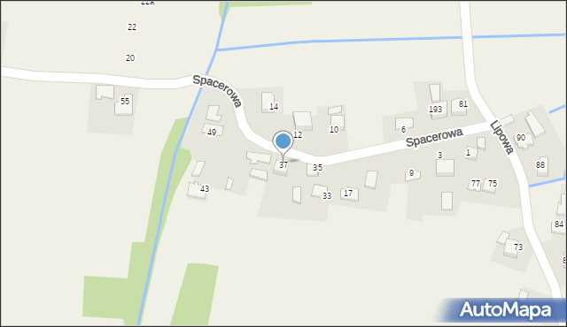 Jaśkowice, Spacerowa, 37, mapa Jaśkowice