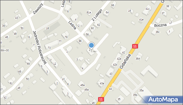 Jastrowie, Spokojna, 4, mapa Jastrowie