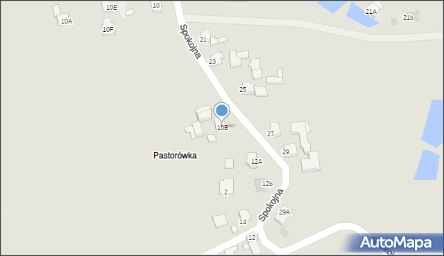 Jastrzębie-Zdrój, Spokojna, 10B, mapa Jastrzębie-Zdrój