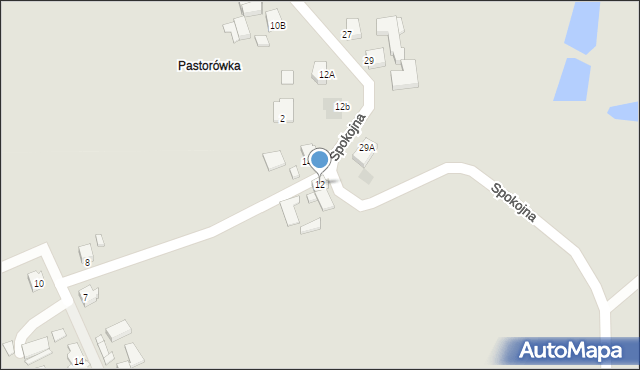 Jastrzębie-Zdrój, Spokojna, 12, mapa Jastrzębie-Zdrój