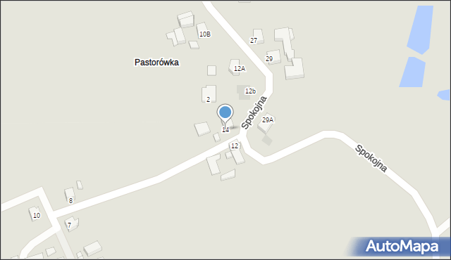 Jastrzębie-Zdrój, Spokojna, 14, mapa Jastrzębie-Zdrój