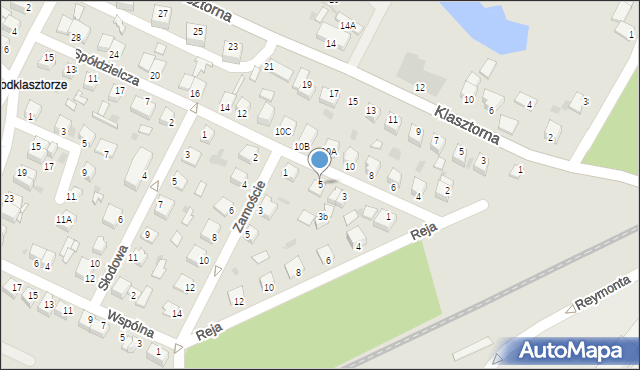 Jędrzejów, Spółdzielcza, 5, mapa Jędrzejów