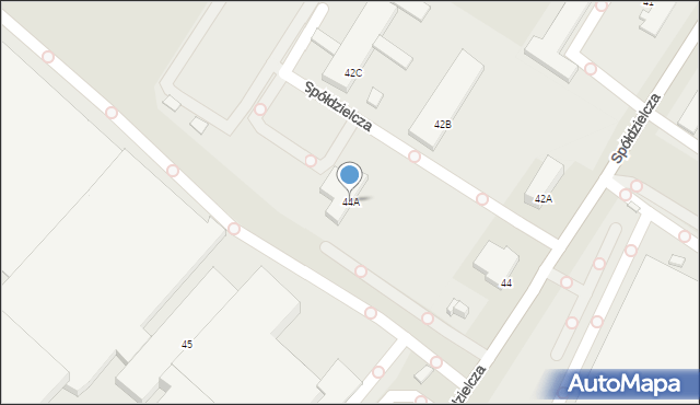 Jelenia Góra, Spółdzielcza, 44A, mapa Jelenia Góra