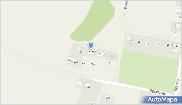 Jeżów Sudecki, Sportowa, 21D, mapa Jeżów Sudecki