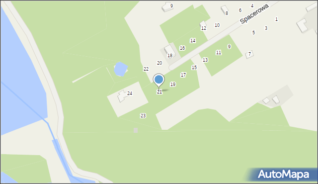 Joachimów-Mogiły, Spacerowa, 21, mapa Joachimów-Mogiły