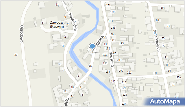 Kacwin, Spiska, 4, mapa Kacwin