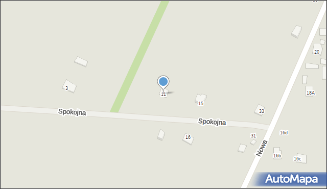 Kamionka, Spokojna, 11, mapa Kamionka