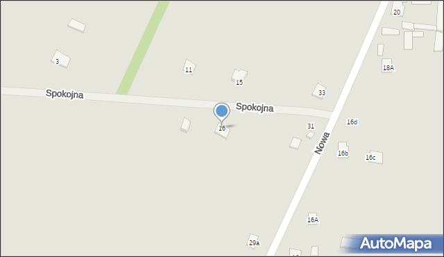 Kamionka, Spokojna, 16, mapa Kamionka