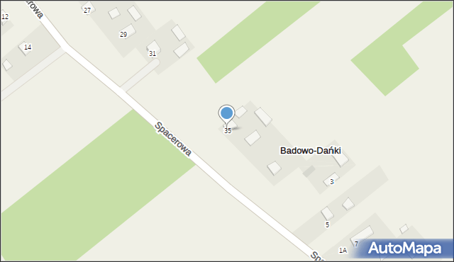 Kamionka, Spacerowa, 35, mapa Kamionka