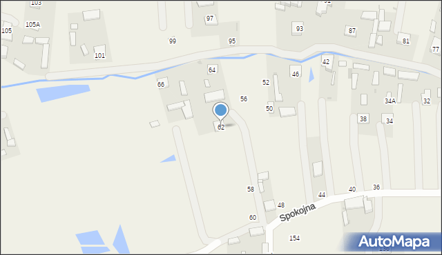 Karczmiska Pierwsze, Spokojna, 62, mapa Karczmiska Pierwsze