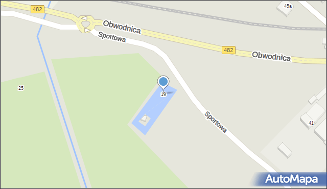 Kępno, Sportowa, 19, mapa Kępno