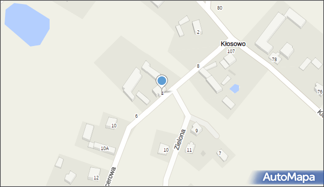 Kłosowo, Spacerowa, 4, mapa Kłosowo