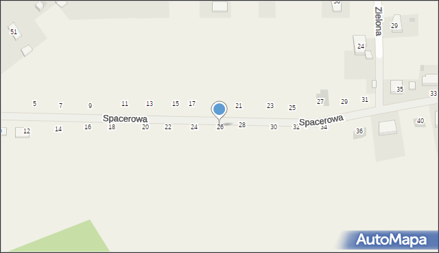 Kobierno, Spacerowa, 26, mapa Kobierno