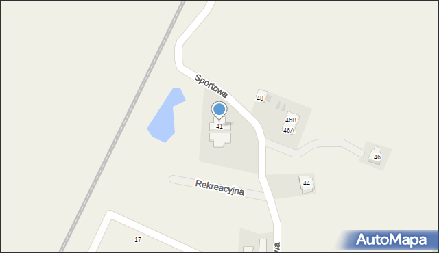 Kobierzyce, Sportowa, 41, mapa Kobierzyce