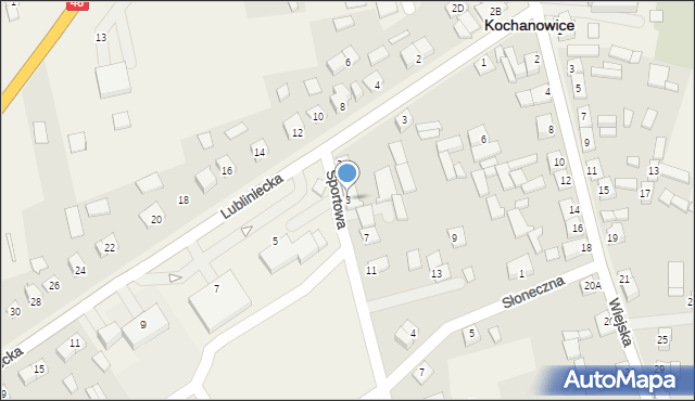 Kochanowice, Sportowa, 3, mapa Kochanowice