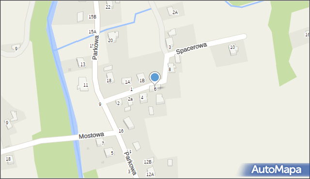 Kocierz Moszczanicki, Spacerowa, 6, mapa Kocierz Moszczanicki