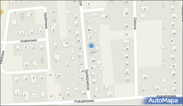 Kokoszkowy, Spółdzielcza, 13, mapa Kokoszkowy