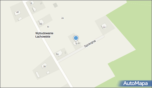 Kołaczkowo, Spokojna, 3, mapa Kołaczkowo