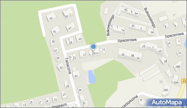 Kolbudy, Spacerowa, 13, mapa Kolbudy