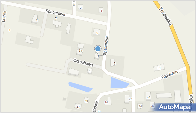 Kolnik, Spacerowa, 3, mapa Kolnik