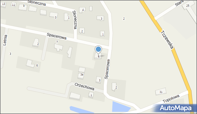 Kolnik, Spacerowa, 5, mapa Kolnik