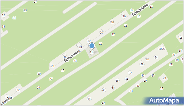 Kolonia Karczmy, Spacerowa, 21, mapa Kolonia Karczmy