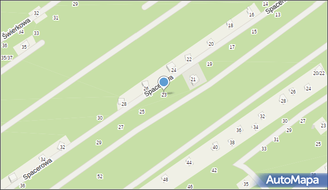 Kolonia Karczmy, Spacerowa, 23, mapa Kolonia Karczmy