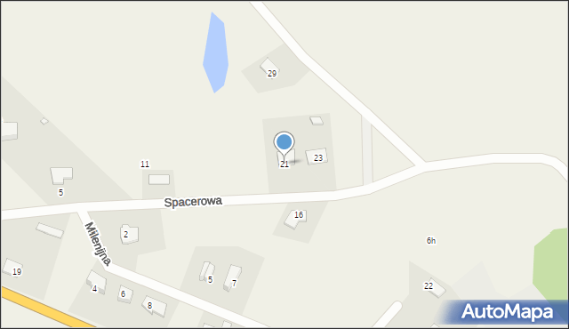 Kolonia Rybacka, Spacerowa, 21, mapa Kolonia Rybacka