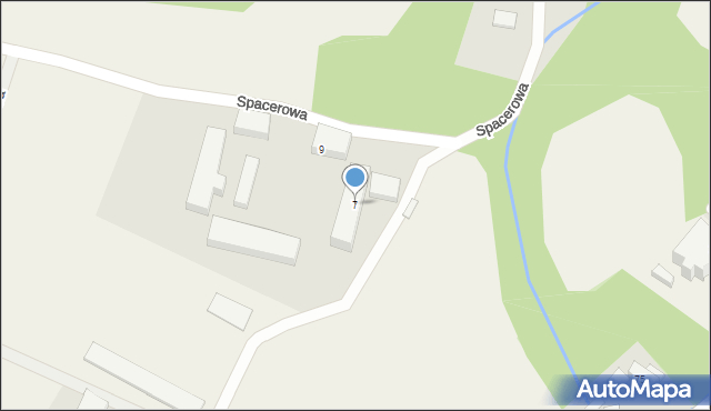 Komarno, Spacerowa, 7, mapa Komarno