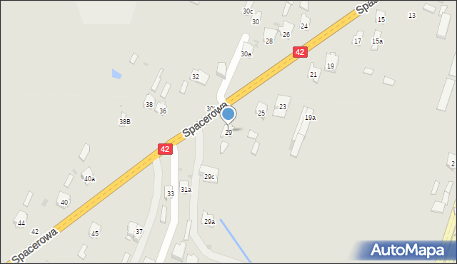 Końskie, Spacerowa, 29, mapa Końskie