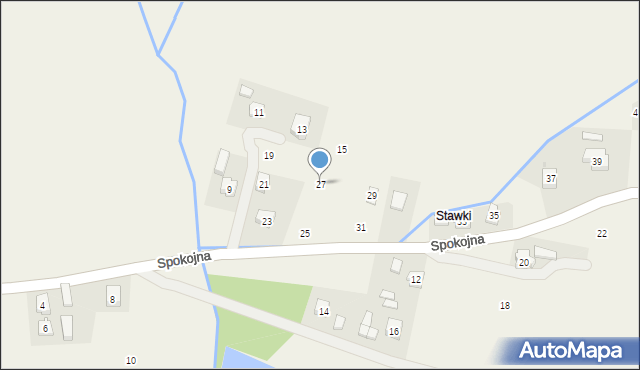 Korczyna, Spokojna, 27, mapa Korczyna