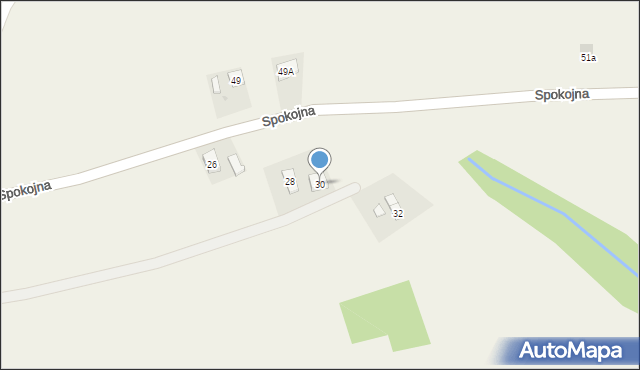 Korczyna, Spokojna, 30, mapa Korczyna