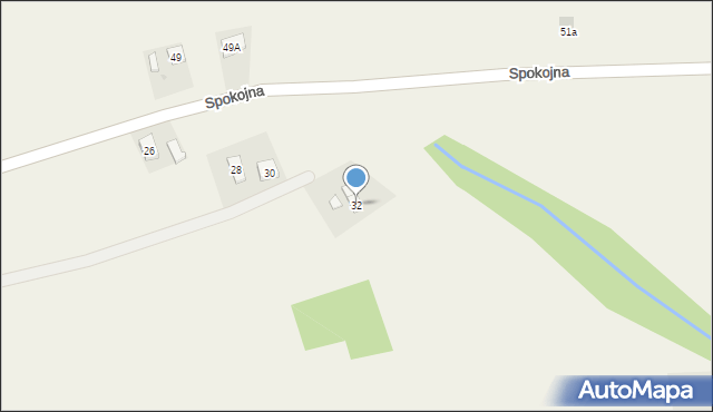 Korczyna, Spokojna, 32, mapa Korczyna