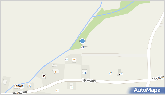 Korczyna, Spokojna, 43, mapa Korczyna