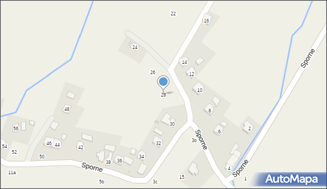 Korczyna, Sporne, 28, mapa Korczyna