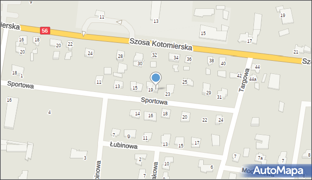 Koronowo, Sportowa, 21, mapa Koronowo