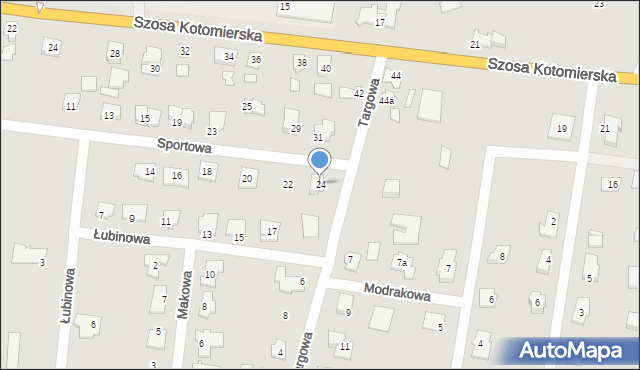 Koronowo, Sportowa, 24, mapa Koronowo