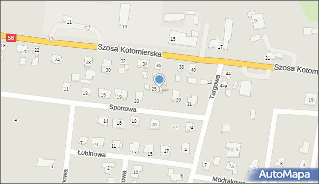 Koronowo, Sportowa, 27, mapa Koronowo