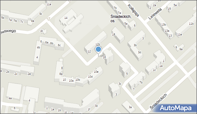 Koszalin, Spasowskiego Bronisława, 11, mapa Koszalina