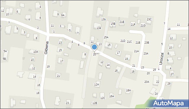 Koszyce Małe, Spacerowa, 10, mapa Koszyce Małe