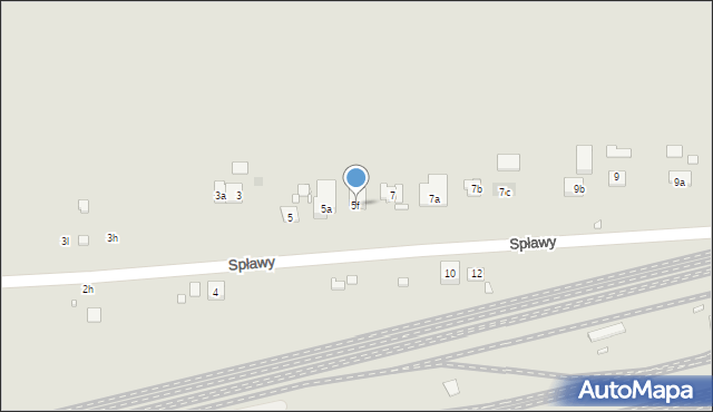 Kraków, Spławy, 5f, mapa Krakowa