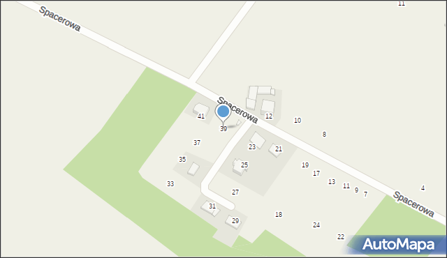 Krasiejów, Spacerowa, 39, mapa Krasiejów